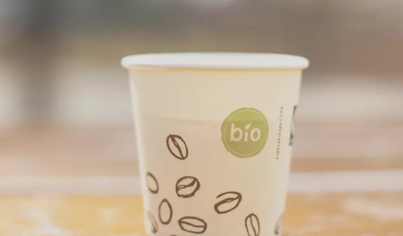 Bio-coffee cup
